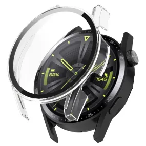 Huawei Watch GT 3 (46mm) PC cover with HD tempered glass - Transparent