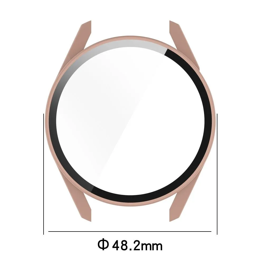 Huawei Watch GT 3 (46mm) PC cover with HD tempered glass - Transparent