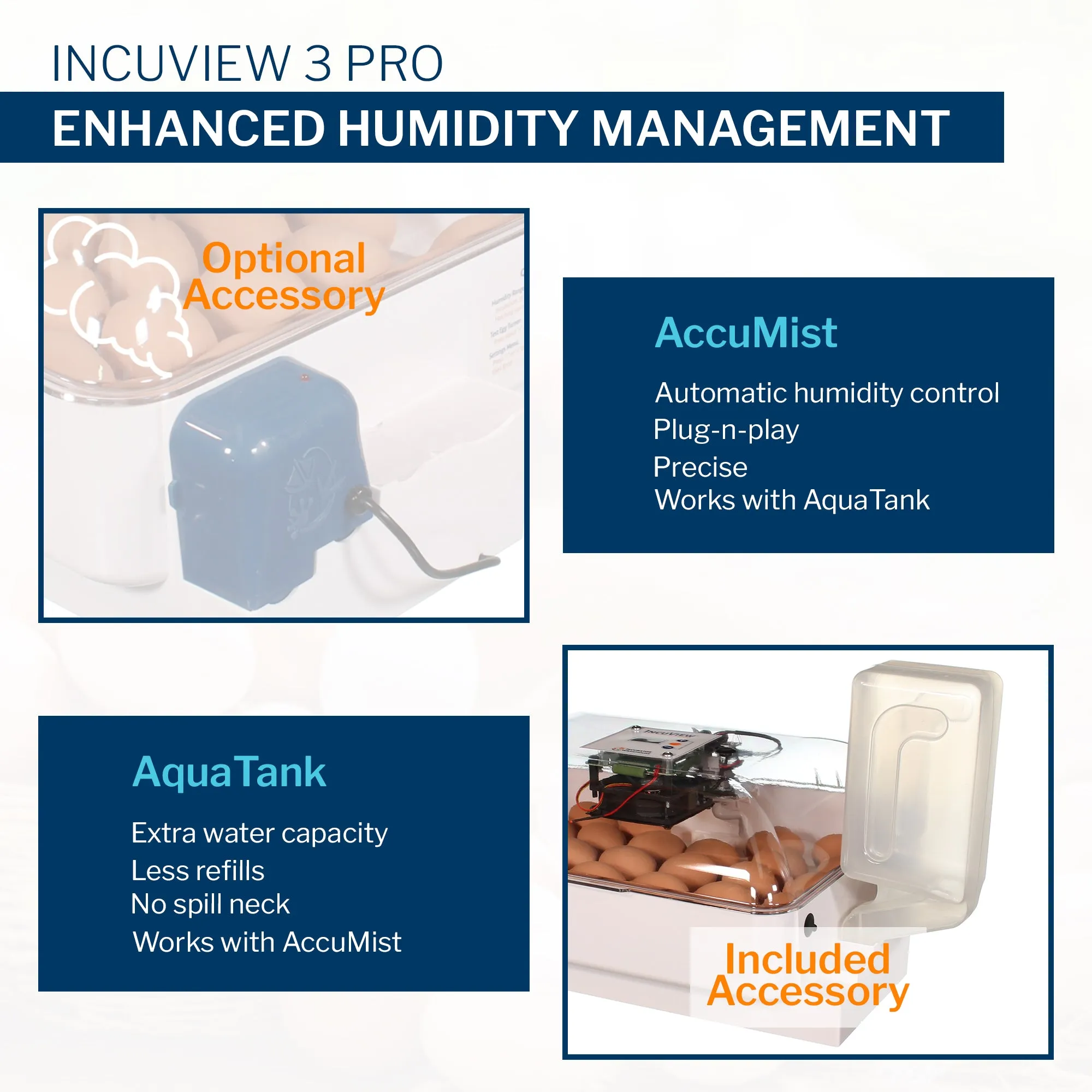 IncuView™ 3 Pro Automatic Egg Incubator Deluxe Combo Kit