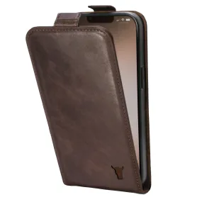 iPhone 14 Plus Leather Flip Case (MagSafe Charging)