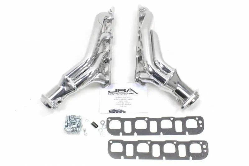 JBA Shorty Headers Dodge Charger 6.2L/6.4L V8 (15-22) CARB/Smog Legal  1 7/8"  - Silver Ceramic or Raw Finish