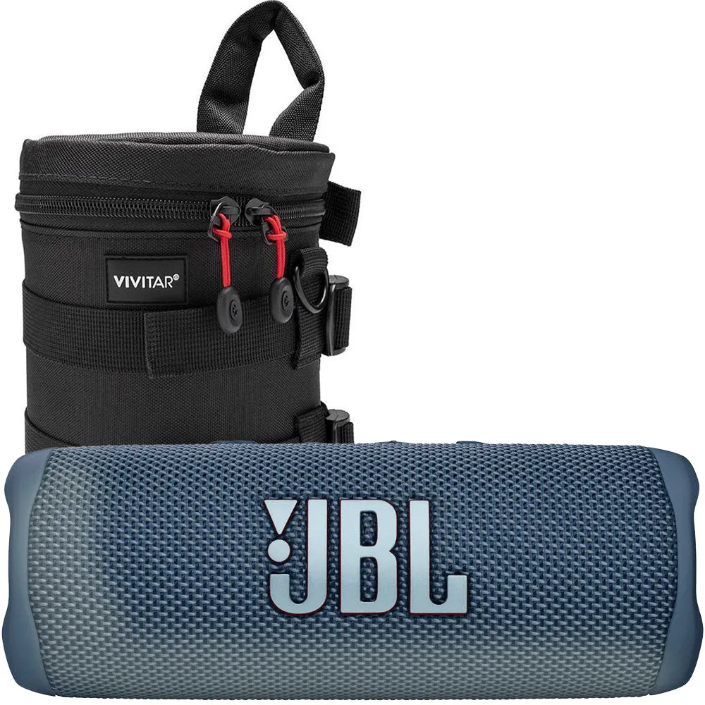 JBL Flip 6 Portable Waterproof Bluetooth Speaker (Blue)  8 Inches Case