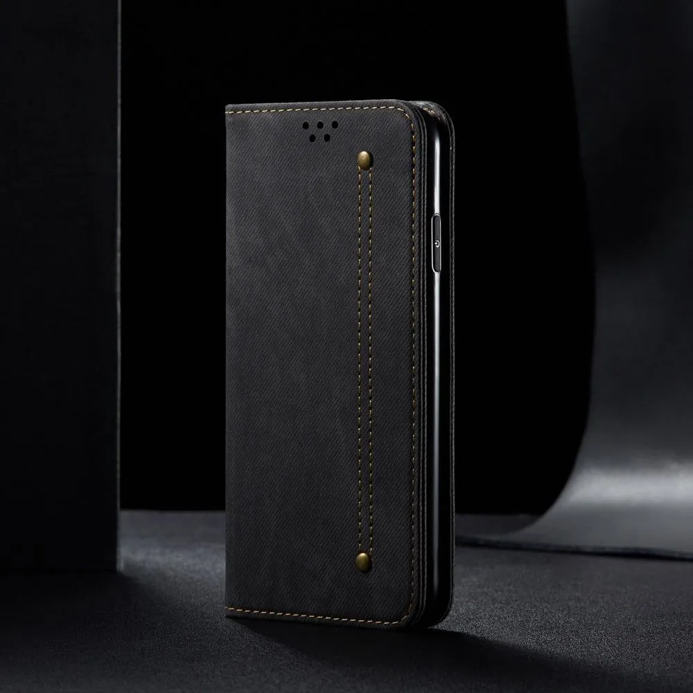 Jeans Xiaomi 12 Pro Flip case - Black