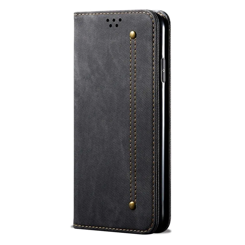 Jeans Xiaomi 12 Pro Flip case - Black