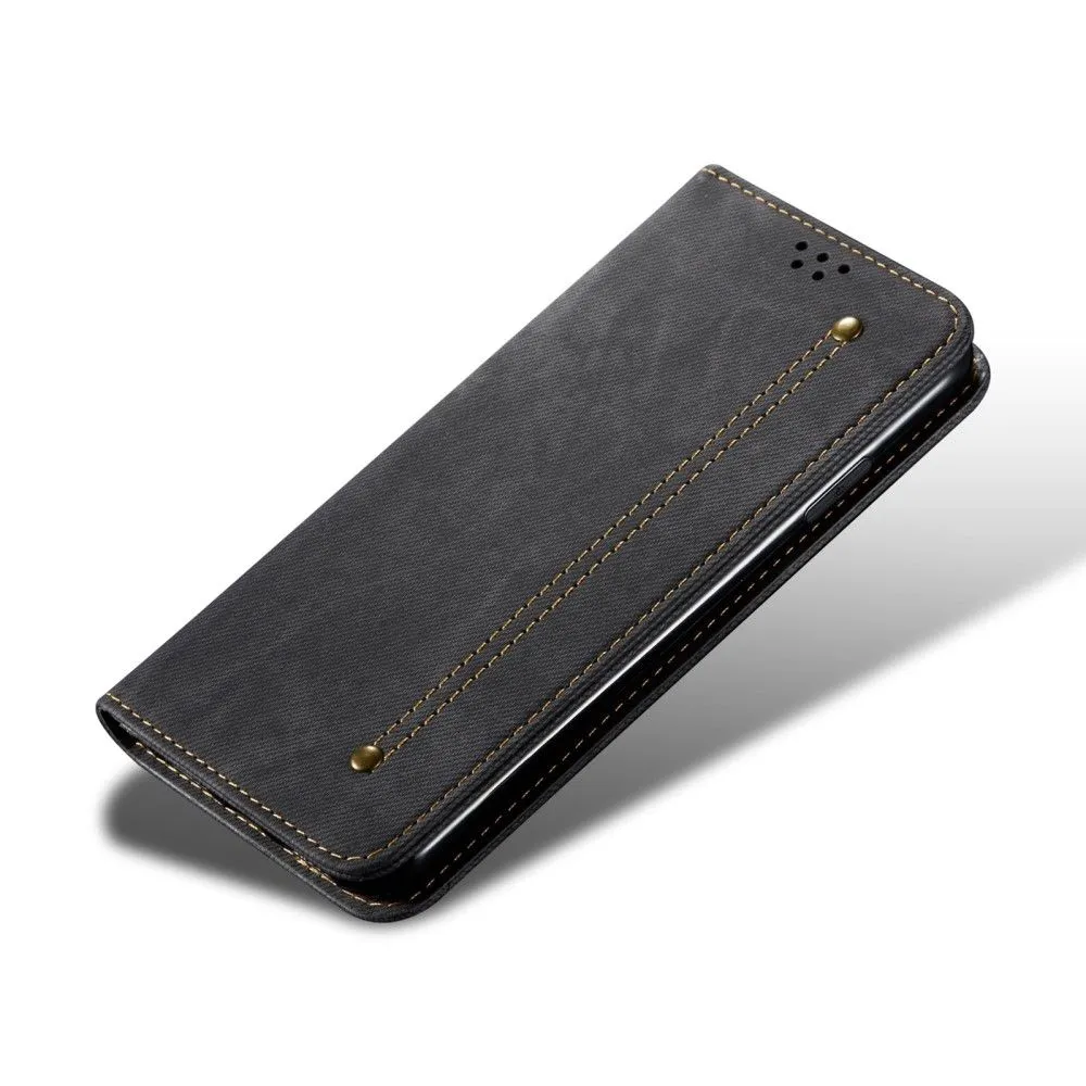 Jeans Xiaomi 12 Pro Flip case - Black