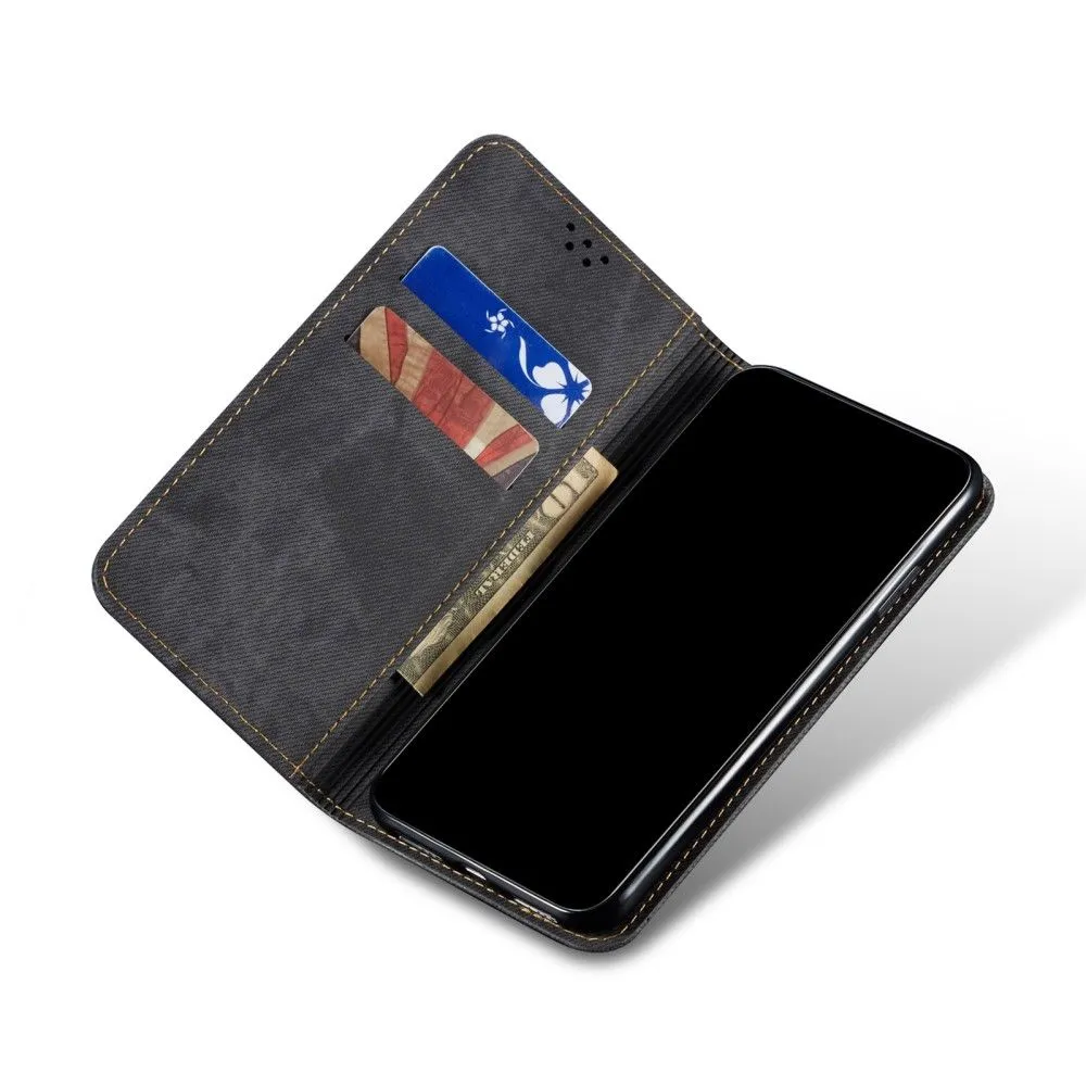 Jeans Xiaomi 12 Pro Flip case - Black