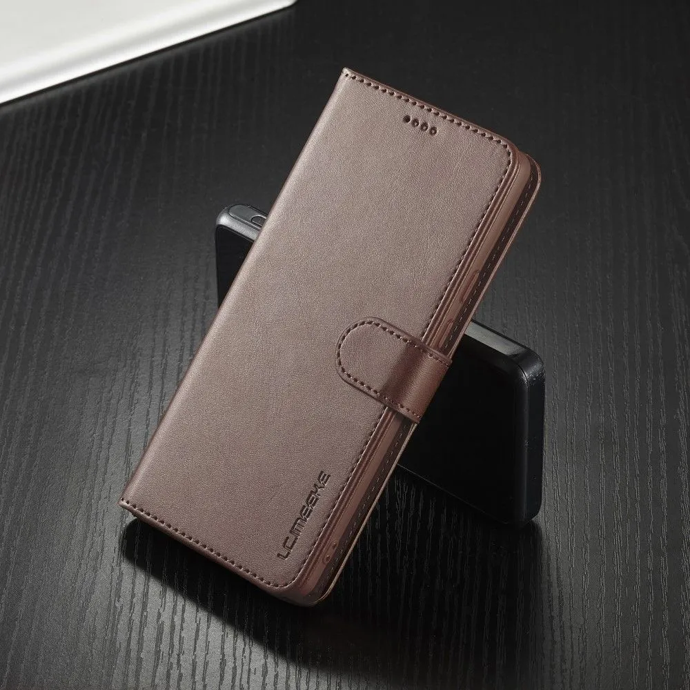 LC.IMEEKE Google Pixel 6 Pro Flip Case - Brown