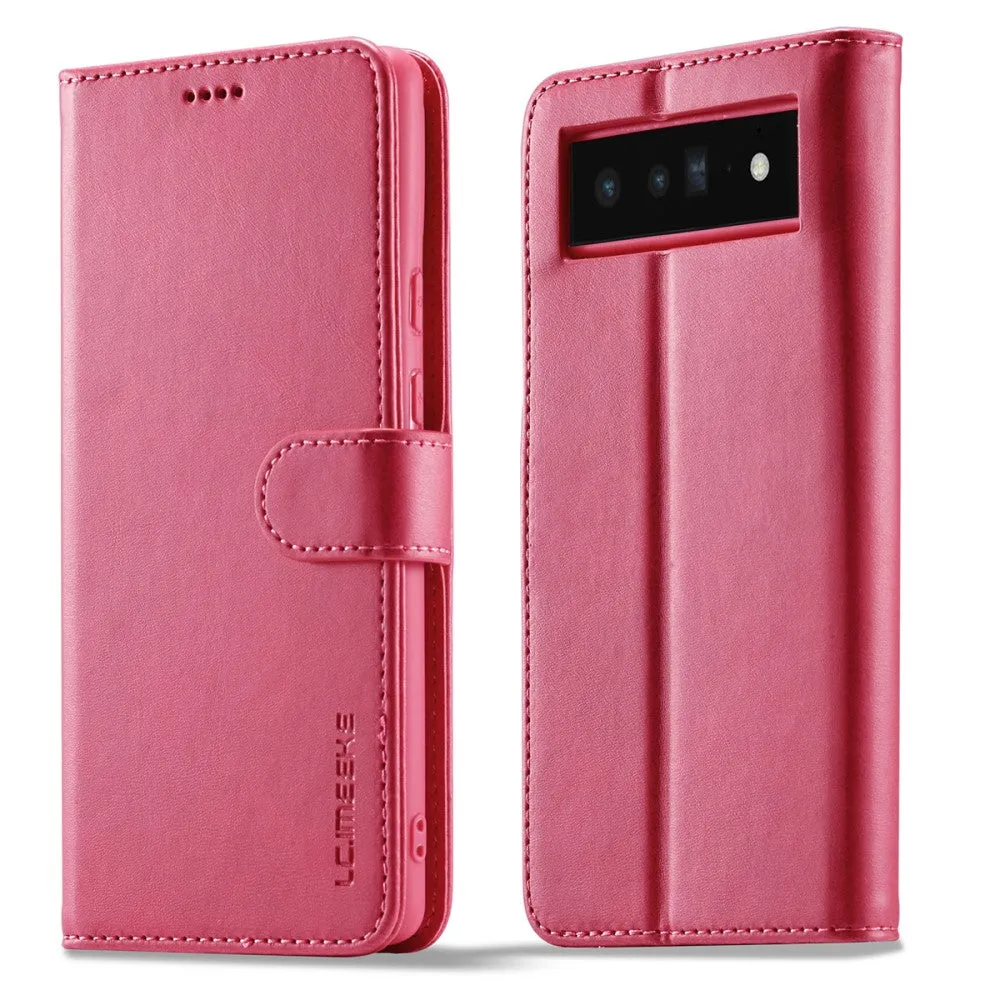 LC.IMEEKE Google Pixel 6 Pro Flip Case - Rose