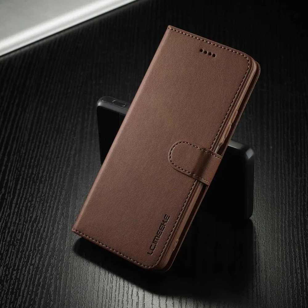 LC.IMEEKE Xiaomi 12 Pro Flip Case - Brown