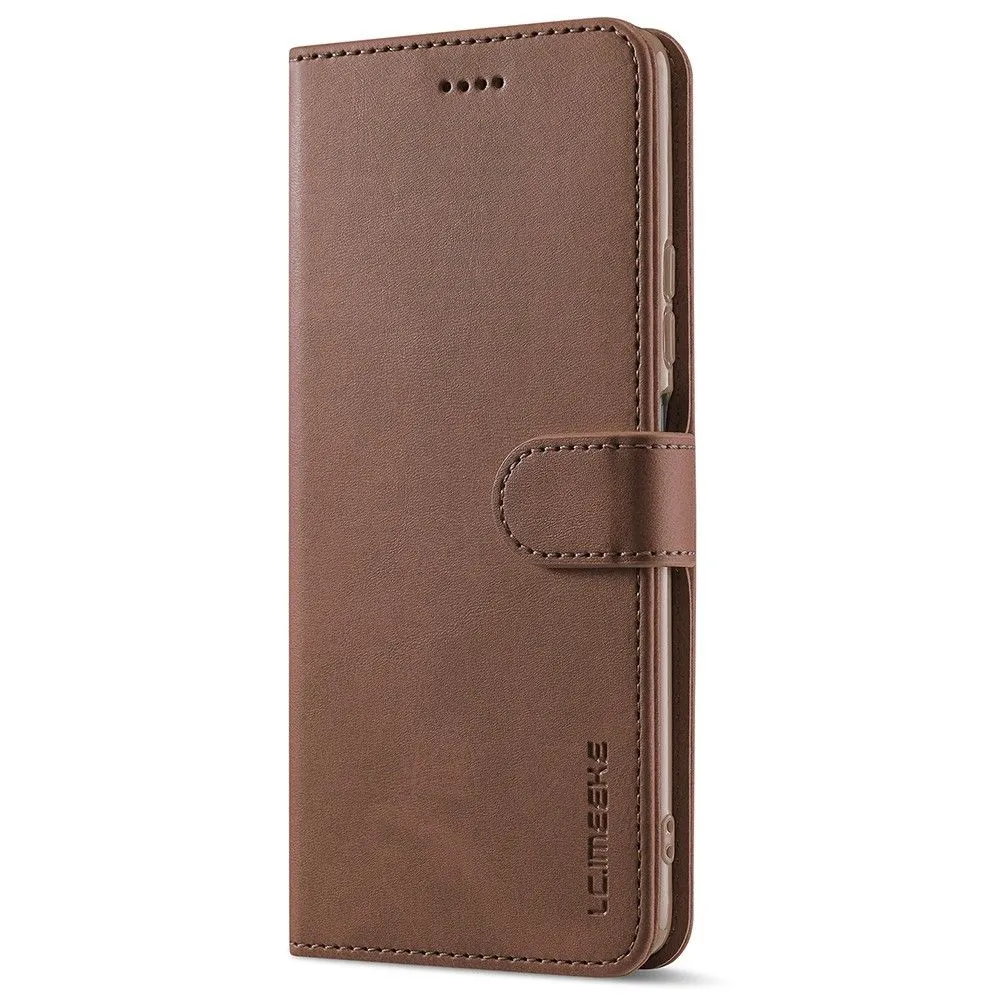 LC.IMEEKE Xiaomi 12 Pro Flip Case - Brown