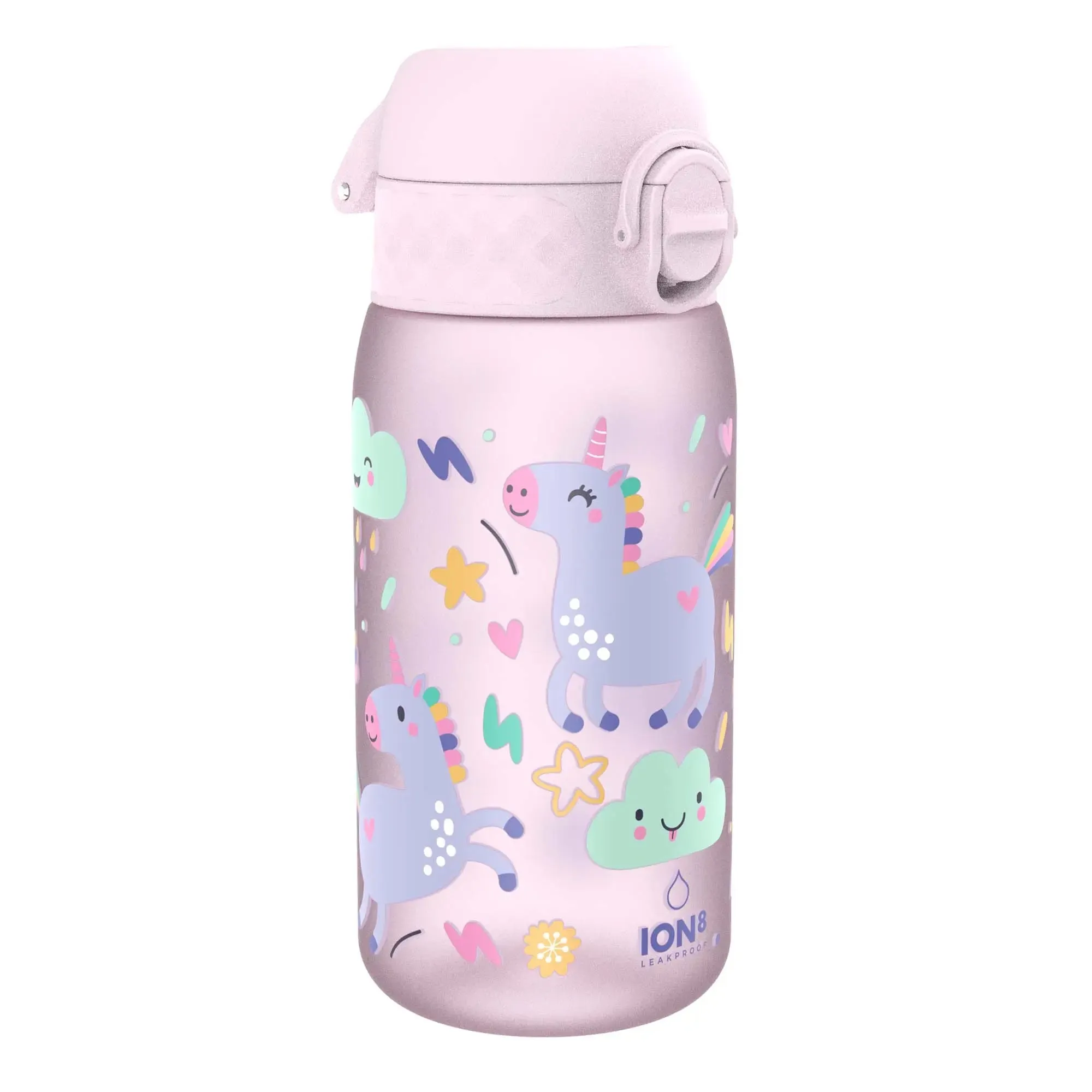 Leak Proof Kids Water Bottle, Recyclon, Unicorns, 350ml (12oz)