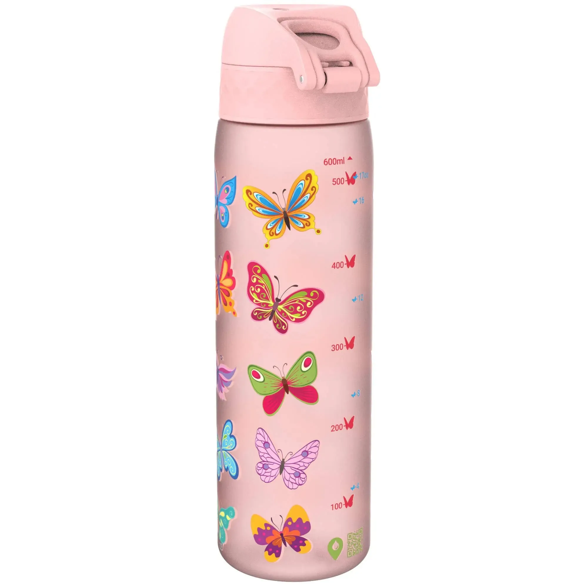 Leak Proof Slim Water Bottle, Recyclon, Butterfly, 500ml (18oz)