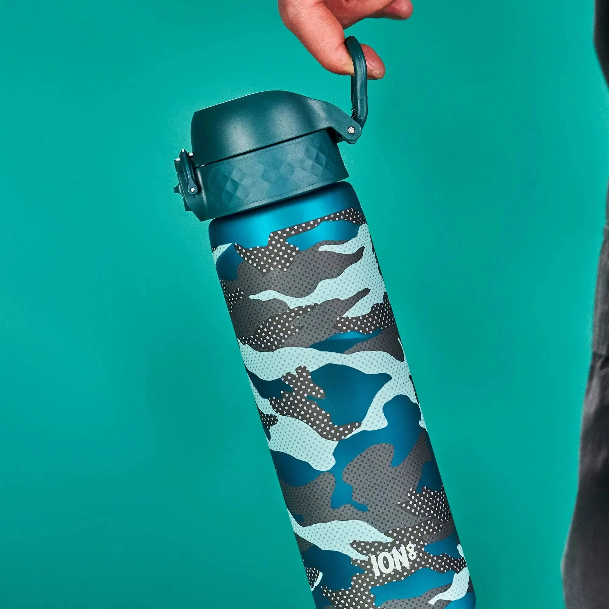 Leak Proof Slim Water Bottle, Recyclon, Camouflage, 500ml (18oz)