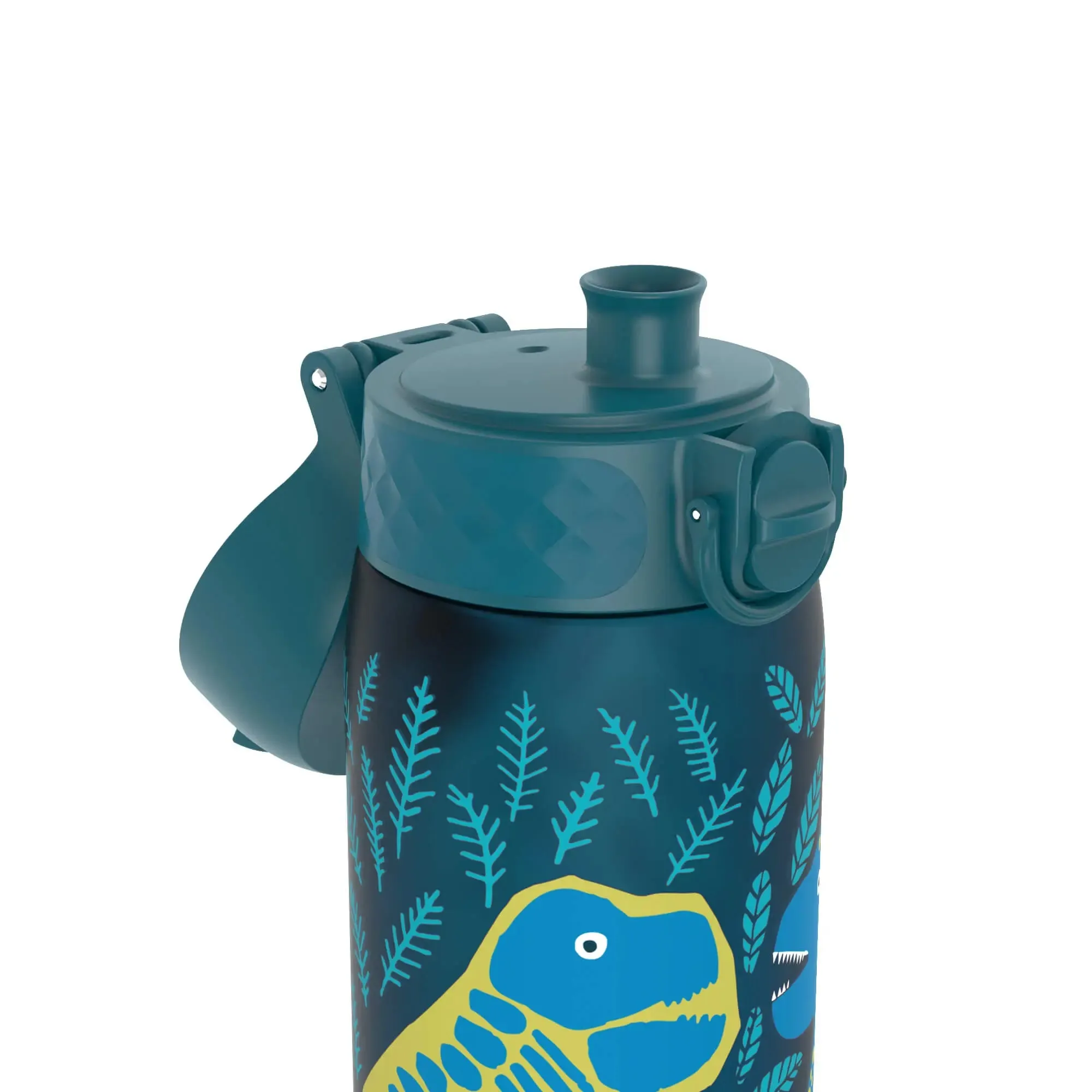 Leak Proof Slim Water Bottle, Recyclon, Dinosaurs, 500ml (18oz)