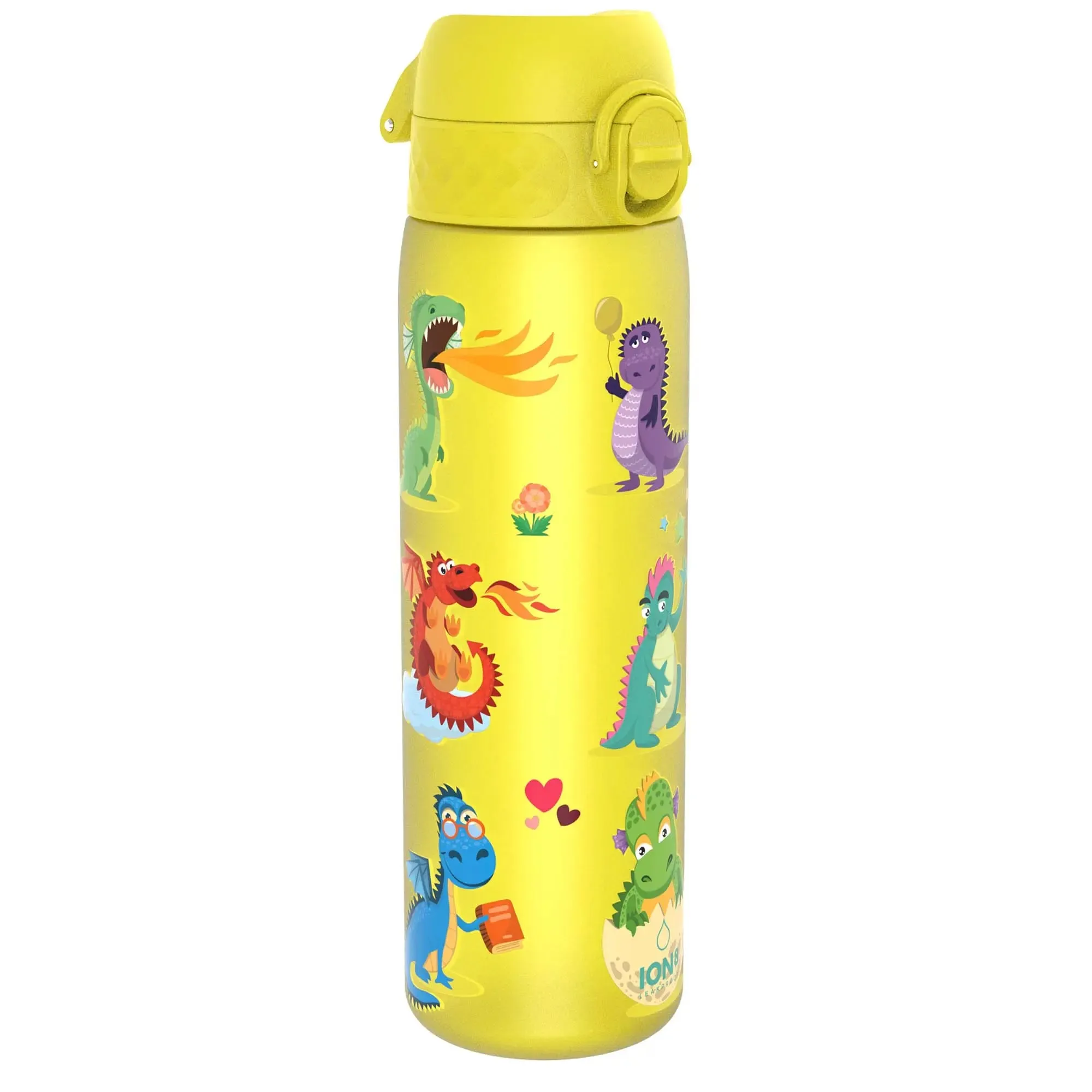 Leak Proof Slim Water Bottle, Recyclon, Dragons, 500ml (18oz)