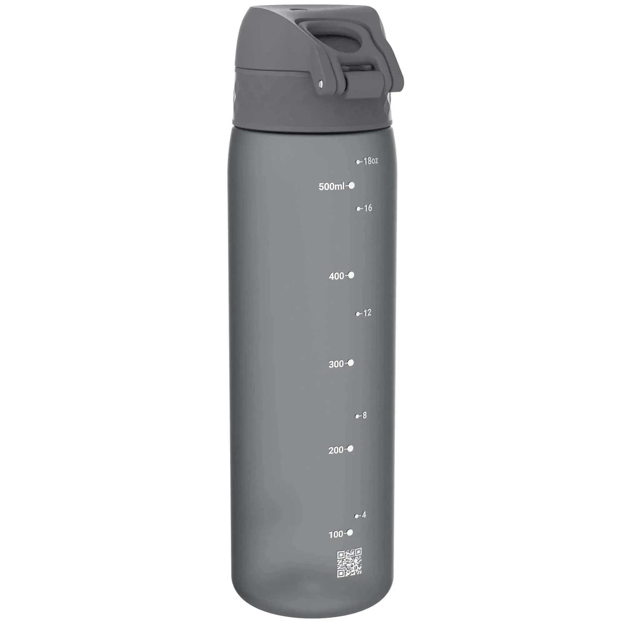 Leak Proof Slim Water Bottle, Recyclon, Grey, 500ml (18oz)