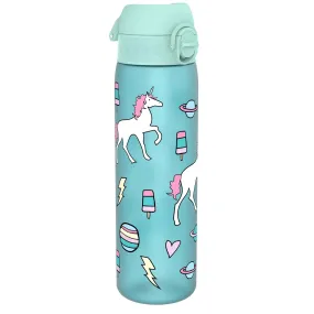 Leak Proof Slim Water Bottle, Recyclon, Planet Unicorns, 500ml (18oz)