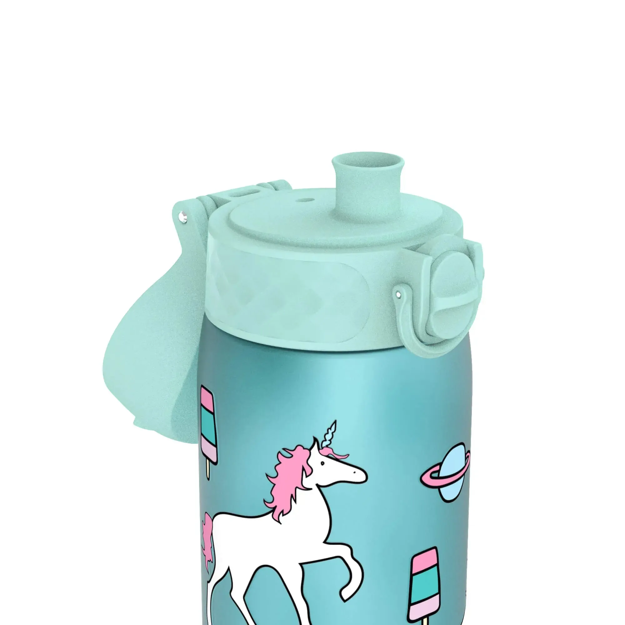 Leak Proof Slim Water Bottle, Recyclon, Planet Unicorns, 500ml (18oz)