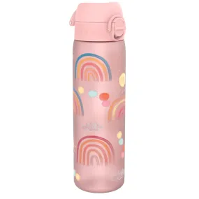 Leak Proof Slim Water Bottle, Recyclon, Rainbows, 500ml (18oz)