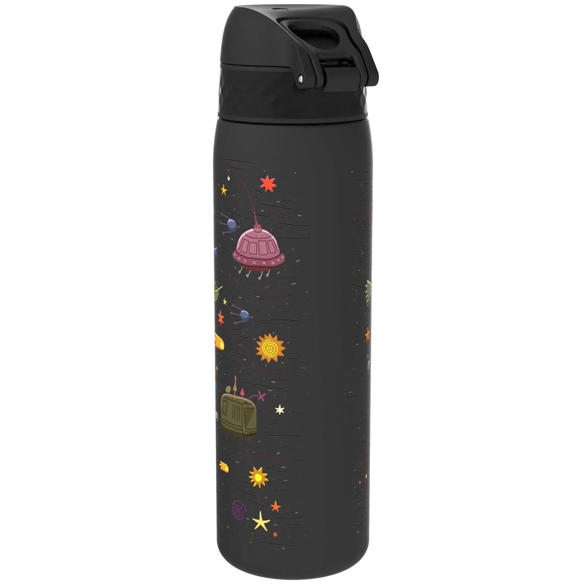 Leak Proof Slim Water Bottle, Recyclon, Spaceships, 500ml (18oz)