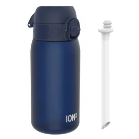 Leak Proof Small Water Bottle With Straw, Recyclon, Navy, 350ml (12oz)