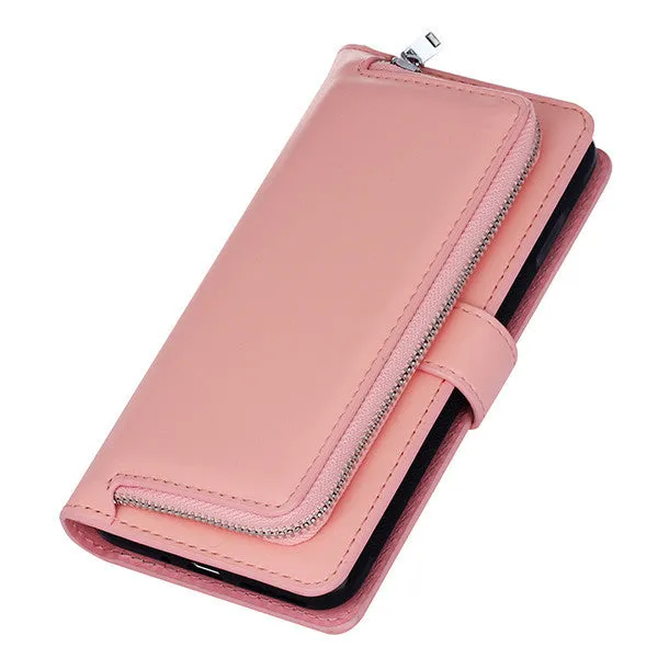 Leather Flip For Iphone 7 6 6s Plus Cover 2 in 1 Multifunction Wallet Case For Samsung Galaxy S5 S6 S7 edge S8 Plus Phone bag