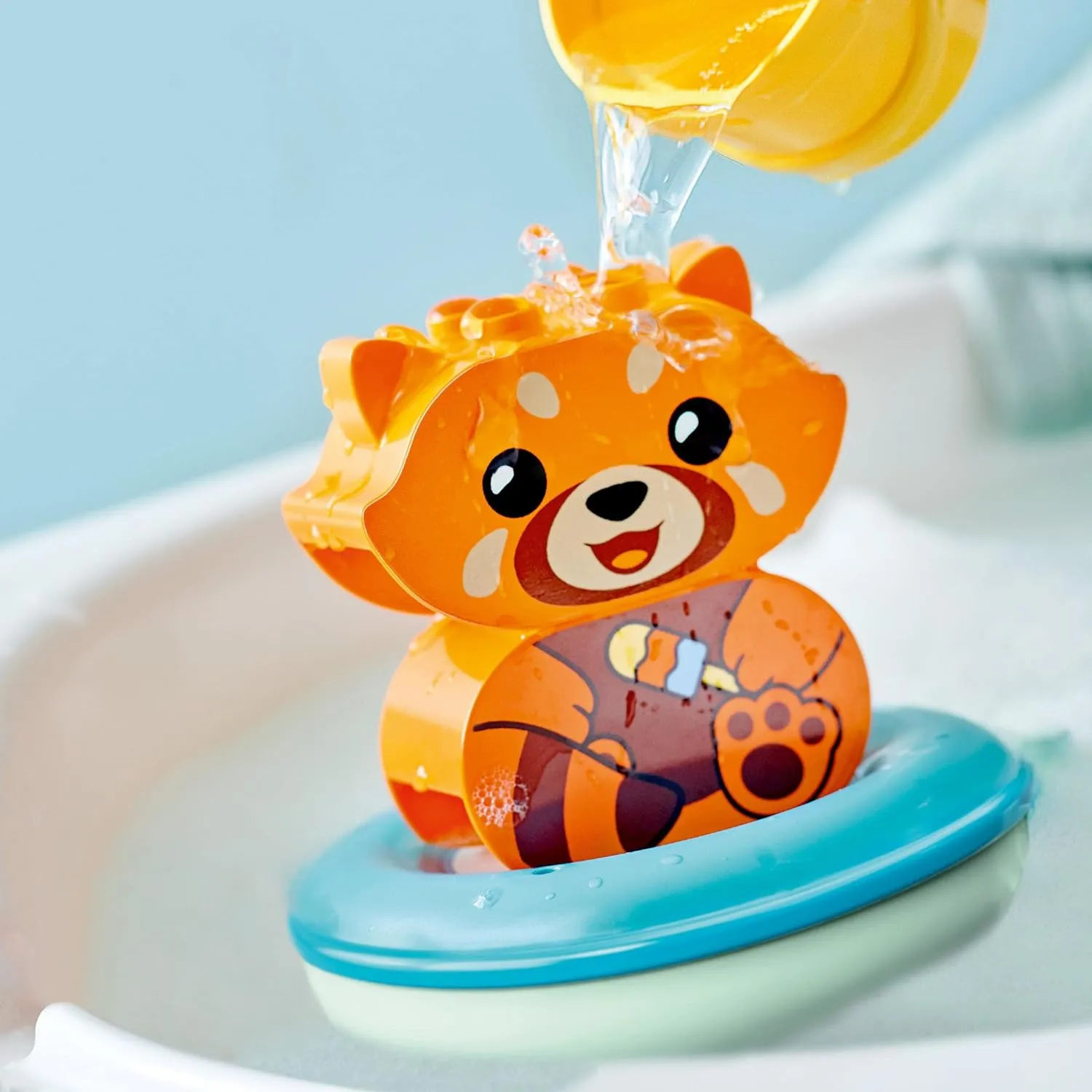 LEGO Duplo My First Bath Time Fun: Floating Red Panda Building Kit for Ages 2 