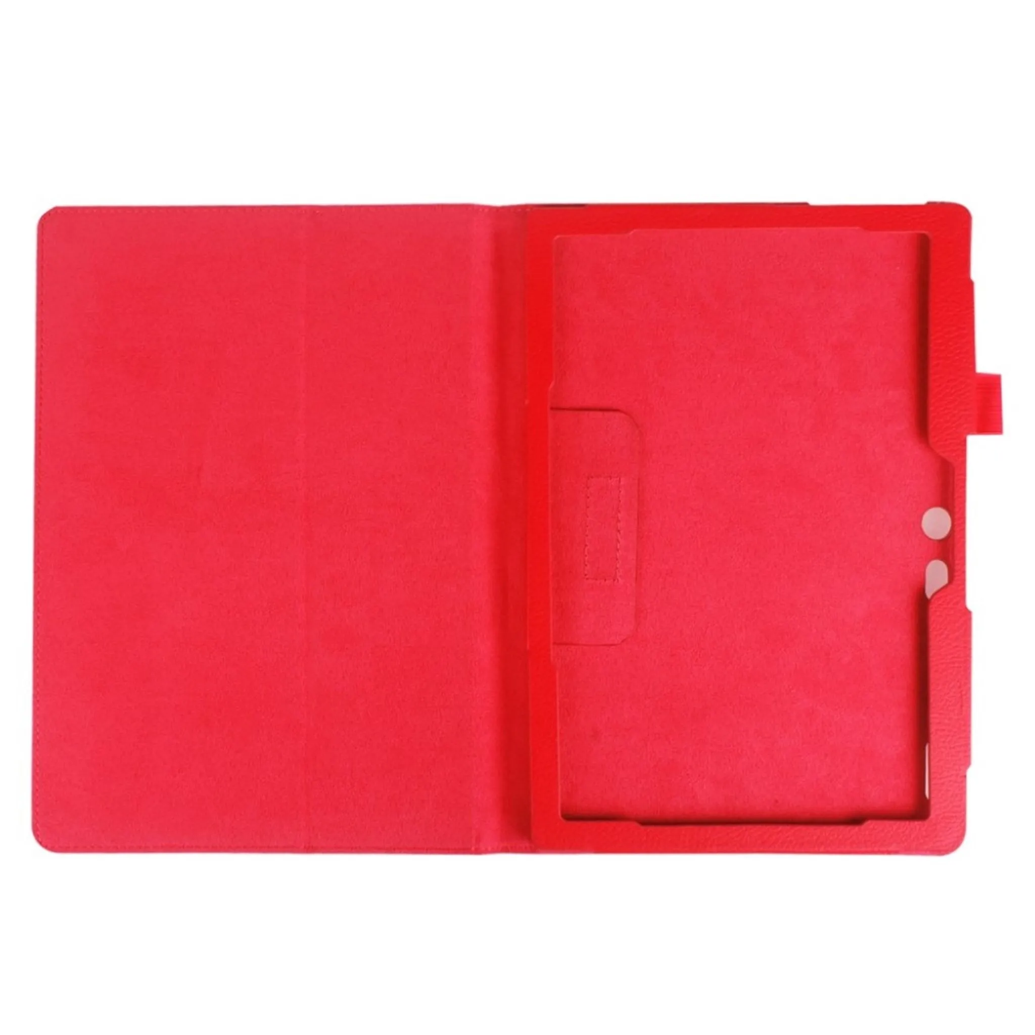 Lenovo Tab 10 TB-X103F litchi skin leather flip case - Red