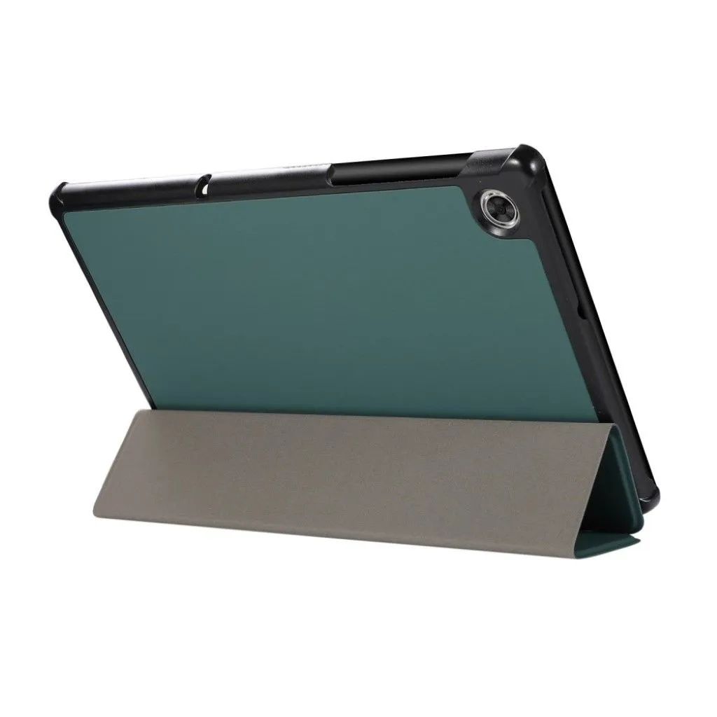 Lenovo Tab M10 HD Gen 2 tri-fold leather case - Blackish Green