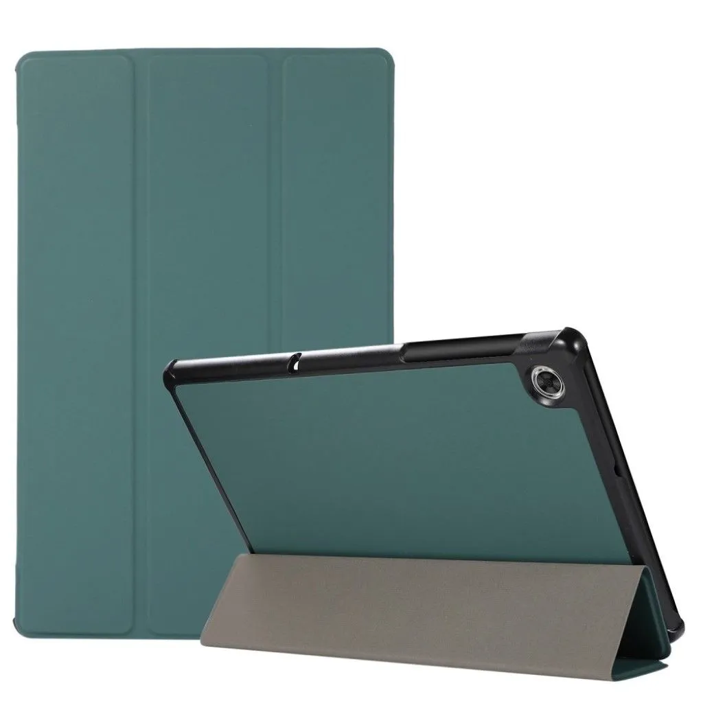 Lenovo Tab M10 HD Gen 2 tri-fold leather case - Blackish Green