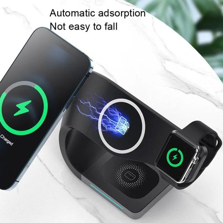 LFX-178 All-in-One Wireless Charging Station for Smartphones, Apple Watch, and AirPods