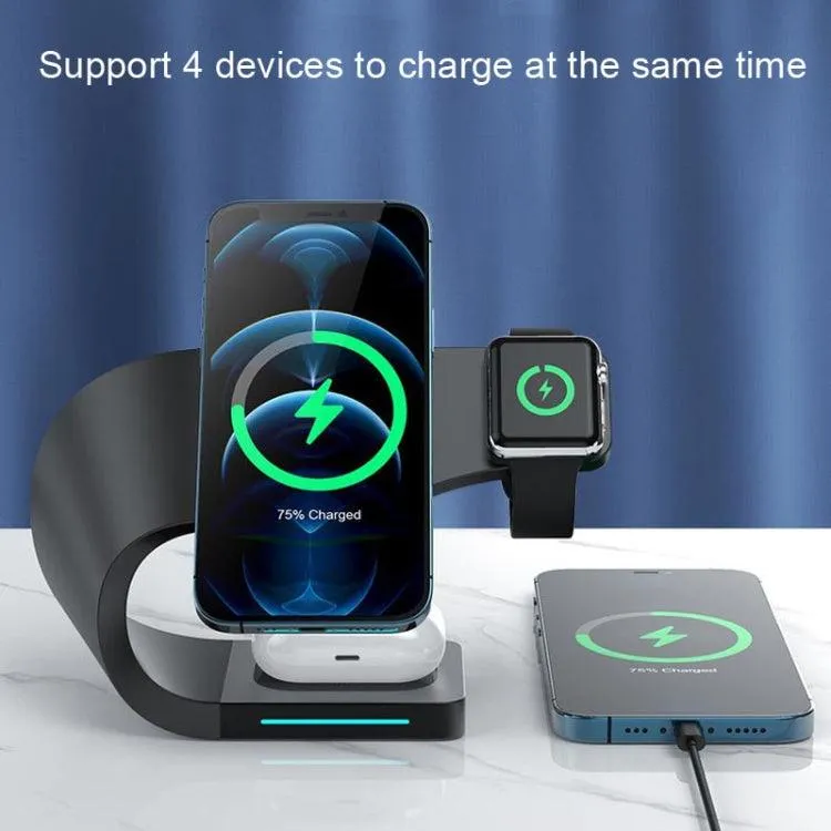 LFX-178 All-in-One Wireless Charging Station for Smartphones, Apple Watch, and AirPods