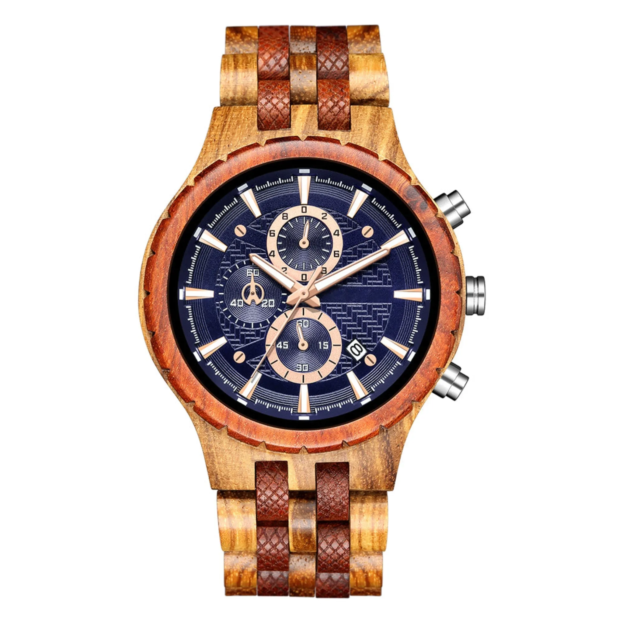 London - Zebrawood & Red Sandalwood Chronograph