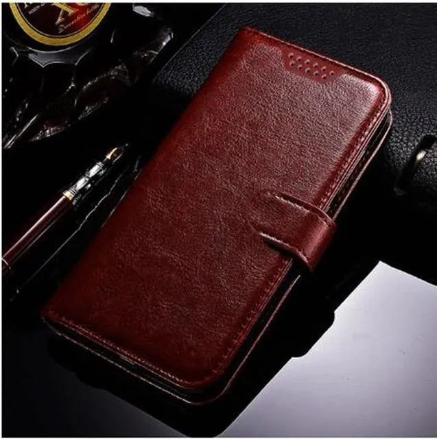 Luxury Flip Wallet Leather Case For iPhone - Magnetic Cards Holder Book