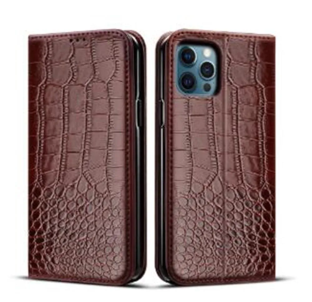 Luxury Flip Wallet Leather Case For iPhone - Magnetic Cards Holder Book