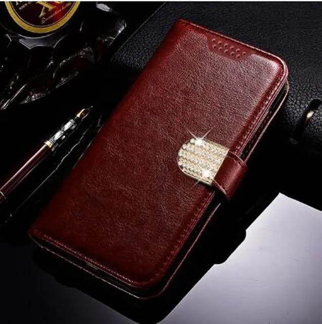 Luxury Flip Wallet Leather Case For iPhone - Magnetic Cards Holder Book