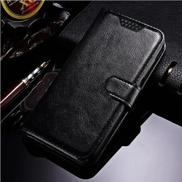 Luxury Flip Wallet Leather Case For iPhone - Magnetic Cards Holder Book