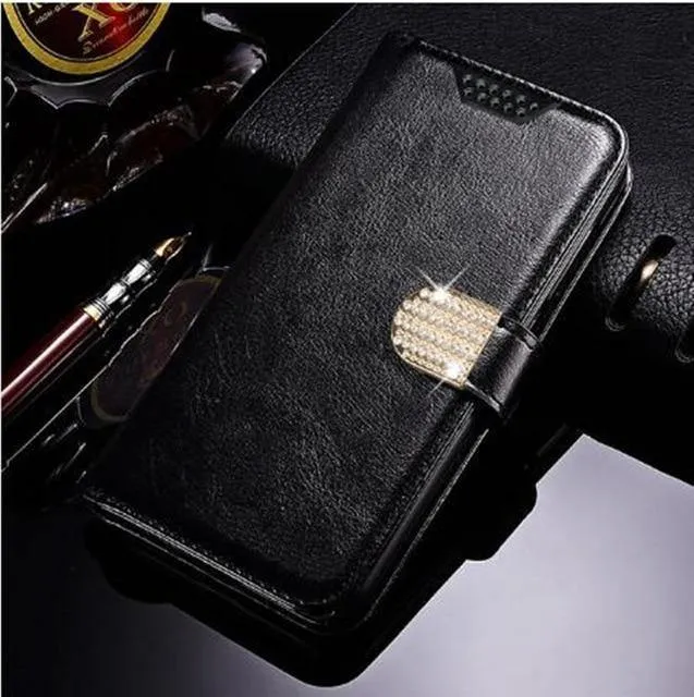 Luxury Flip Wallet Leather Case For iPhone - Magnetic Cards Holder Book