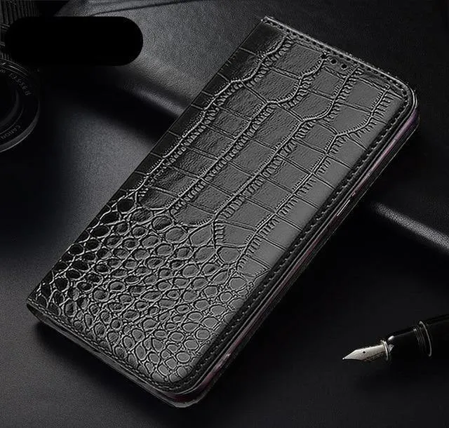 Luxury Flip Wallet Leather Case For iPhone - Magnetic Cards Holder Book