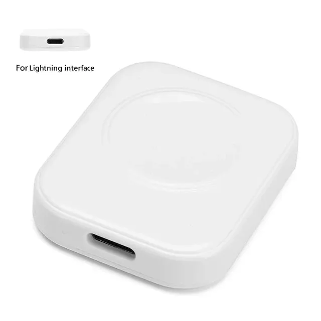 Magnetic Wireless Fast Charger for Apple Watch Series 9 8 7 6 5 SE Type C Lightning Convert Charger for Iwatch Series 6 5 3 2 1