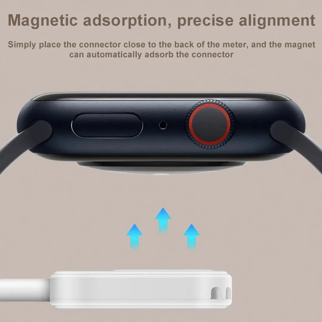 Magnetic Wireless Fast Charger for Apple Watch Series 9 8 7 6 5 SE Type C Lightning Convert Charger for Iwatch Series 6 5 3 2 1