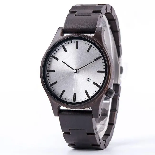 Minimalist Men's Wood Wristwatch