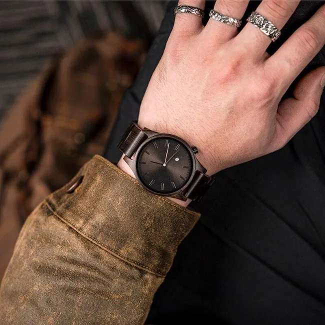 Minimalist Men's Wood Wristwatch