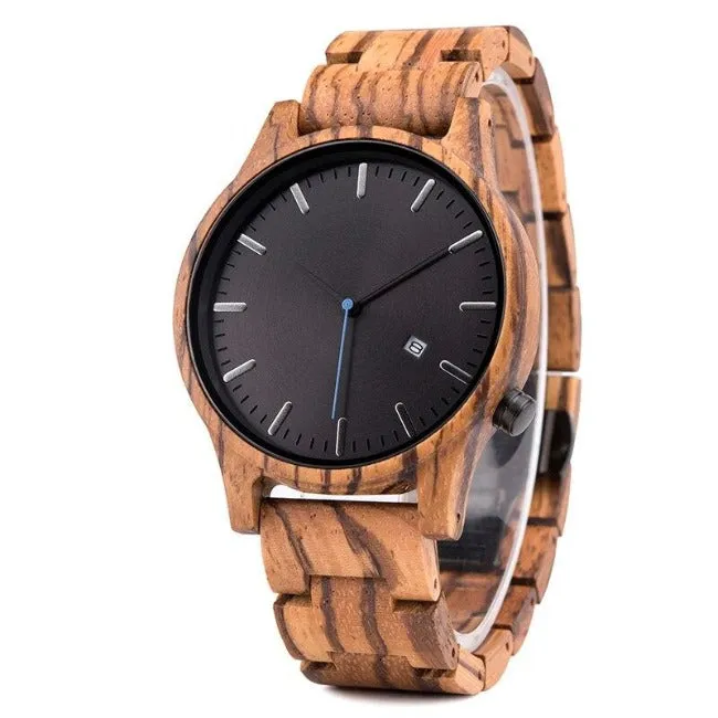 Minimalist Men's Wood Wristwatch