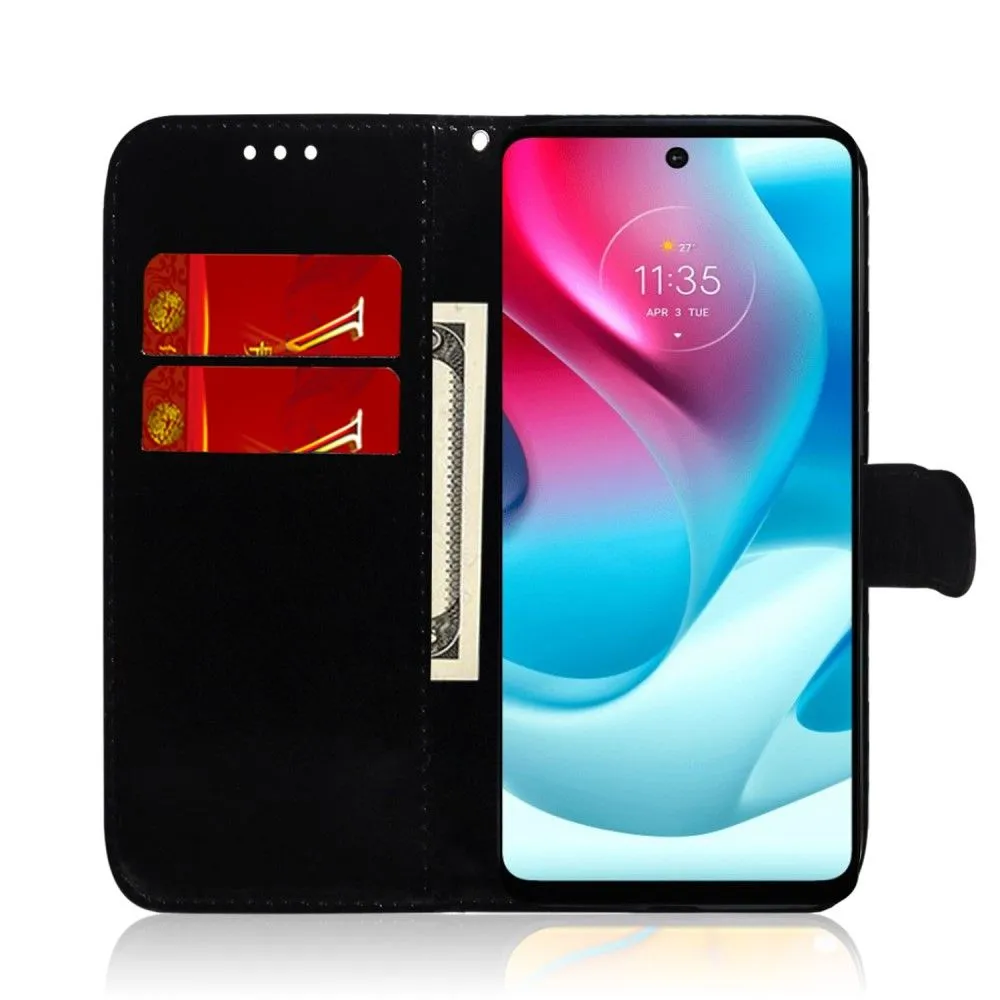 Mirror Motorola Moto G60s flip case - Black