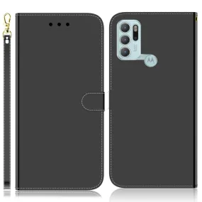 Mirror Motorola Moto G60s flip case - Black