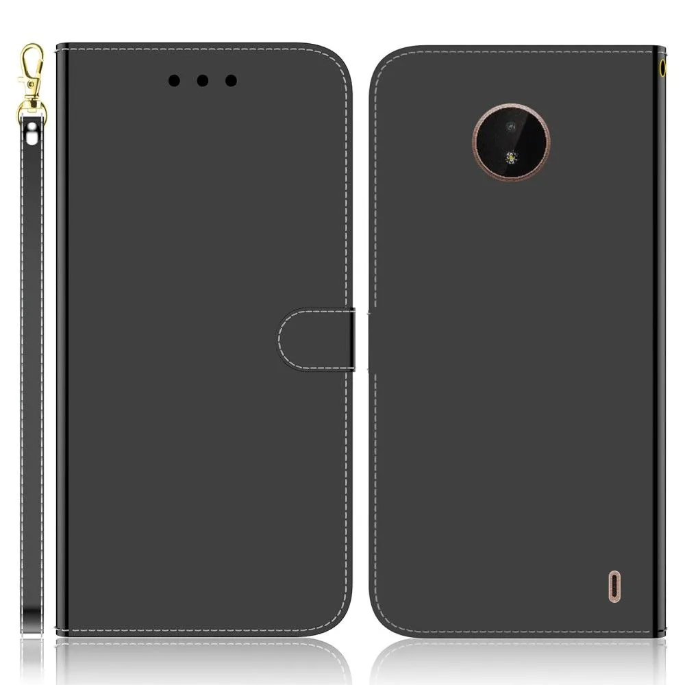 Mirror Nokia C10 / C20 flip case - Black