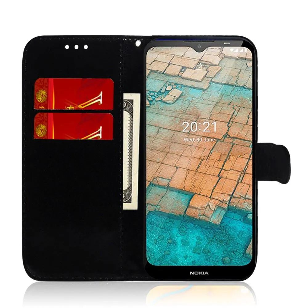 Mirror Nokia C10 / C20 flip case - Black