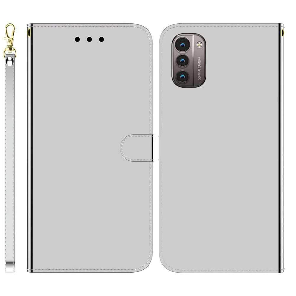 Mirror Nokia G11 / G21 flip case - Silver