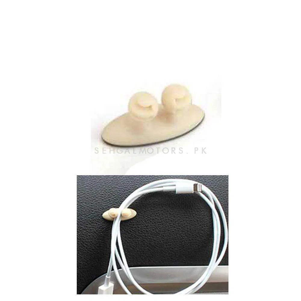 Multipurpose Cable Wire Clips Holder Grip 1PC - Beige